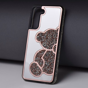 Suojakuori Samsung S25 FE:lle Teddy Bear vaaleanpunainen