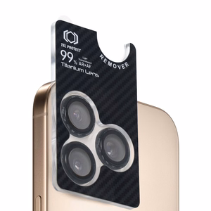 Tempered glass Tel Protect Titanium Lens 99% AR Aramid Series on camera for Iphone 16/16 Plus (lens 2 pcs)