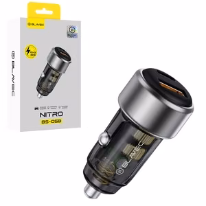 Blavec autolaturi BS-05B Nitro - USB + Type C - QC 3.0 18W PD 65W (CCBS05BN-UCB) musta