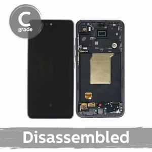 LCD-näyttö yhteensopiva Samsung A556 A55 5G kehyksellä / Liila / (8/10 käytetty)