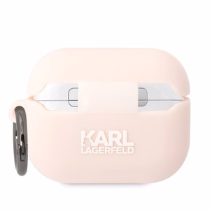 Karl Lagerfeld Suojakuori Apple AirPods Prolle KLAPRUNIKP (3D Silikoninen NFT Karl) vaaleanpunainen