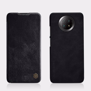 Nillkin Qin nahkainen holsteri tapauksessa Xiaomi Redmi Note 9T 5G ruskea