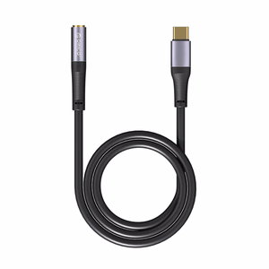 Musta 1 m:n äänikaapeli Orico AXC: USB-C – 3,5 mm jack