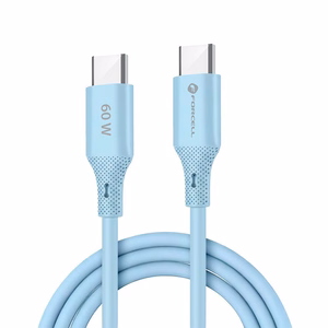 Kaapeli USB C - USB C Forcell F-Energy QC4.0 PD 3A 60W Silicone 1 m C344 sininen