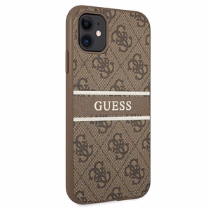 Guess 4G Stripe suojakuori iPhone 11 / Xr 6.1":lle - ruskea