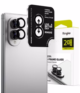 Ringke-kamerakehyksen suoja Samsung Galaxy Z Fold 8:lle, musta, 2 kpl