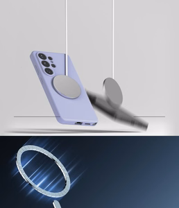 Ringke Silikoninen MagSafe Suojakuori Samsung Galaxy S26 Ultra:lle violetti