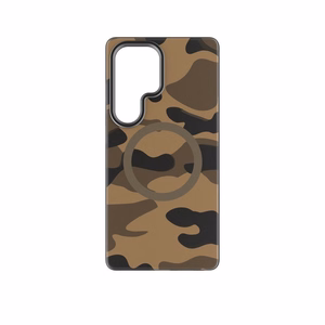 Suojakuori Samsung S25 ULTRA:lle Forcell F-Protect Levels Dual Layer 4D MagSafe-yhteensopiva Military Drop-Test desert camo