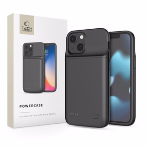 Tech-Protect PowerCase iPhone 12 mini / 13 mini -puhelimelle 4700mAh powerbankilla - musta