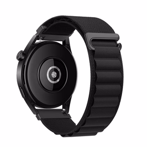 Hihna Samsung Galaxy Watch:lle Forcell F-Design FS05 polyester kuitusolki 22 mm musta