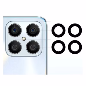 Rear Camera Lens Compatible With Huawei Honor X8 rear camera lens (4pcs)