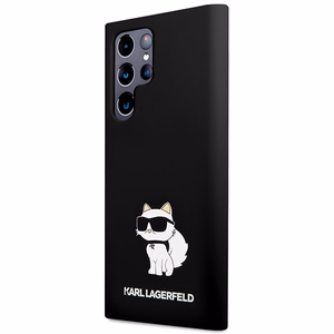 Karl Lagerfeld Suojakuori Samsung Galaxy S24 Ultralle KLHCS24LSNCHBCK musta HC SILICONE NFT CHOUPETTE