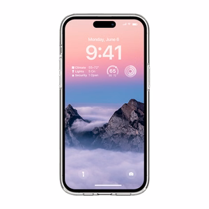 Crong Clear MAG Cover suojakuori iPhone 14 Pro Max -laitteelle, MagSafe-yhteensopiva, läpinäkyvä