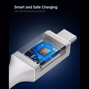 Spigen Essential EB10015CC USB-C / USB-C 100W 150cm Kaapeli - Valkoinen