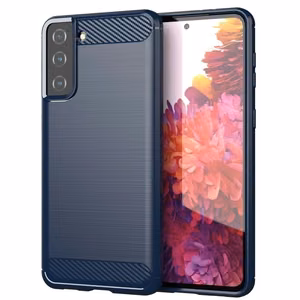 Carbon Case Joustava kansi TPU Asia Samsung Galaxy S21+ 5G (S21 Plus 5G) sininen