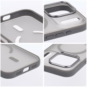 Case for iPhone 16 PRO Flexline Mag Cover compatible with MagSafe gray