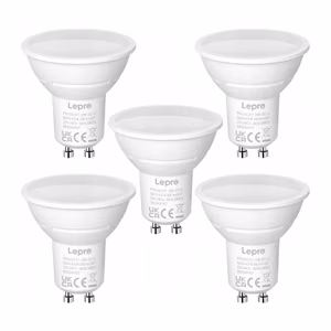 LEPRO 200057-DW-EU-5 GU10 LED-lamppu, 4.5W (50W), 345 lm, 5000K, 100°, 5 kpl