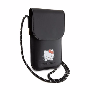 Hello Kitty Leather Daydreaming olkalaukku – musta