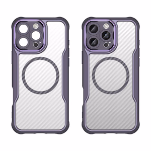 Leading Series MagSafe Silikoninen Suojakuori iPhone 16 Pro:lle - Violetti