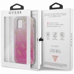Guess GUHCP12SPCU4GGPI iPhone 12 mini 5.4" vaaleanpunainen/vaaleanpunainen kovakotelo 4G Gradienti