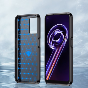 Carbon Case Joustava kansi Realme 9 Pro musta