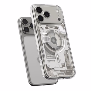 Spigen Ultra Hybrid Mag Magsafe Suojakuori iPhone 17 Pro:lle Zero One Natural Titanium