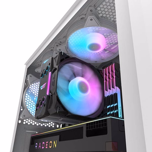 Darkflash DK352 Plus computer case (black and white) + 4 ARGB fans