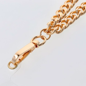 CHAIN #81 Puhelimen nauha / narun pituus 80 cm (40 cm silmukassa) / kaulaan - kultainen