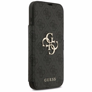 Guess Book 4G Metal Logo -suojakuori iPhone 17 Pro Max - musta