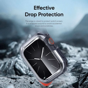 DUX DUCIS kotelo TAMO Apple Watch 10 -sarja 42 mm läpinäkyvä tummansinisellä