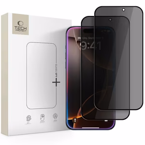 Tech-Protect Glass Spy+ 2-pack yksityisyyslasi iPhone 16 Pro Max / 17 Pro Max:lle