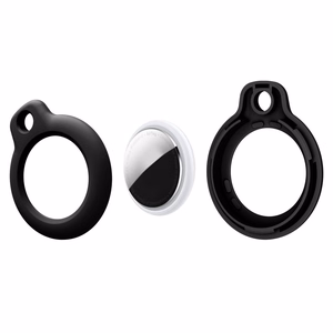 Tech-Protect Rough 2 kpl suojakuori Apple AirTag -laitteelle - musta