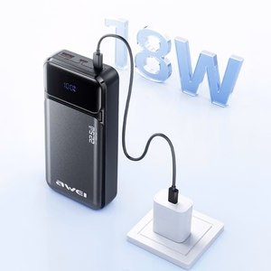 External battery Power Bank Awei PA-92 22.5W 20000mAh black