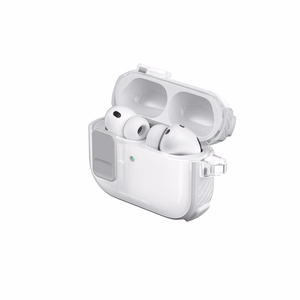 AmazingThing Titan Pro Mag Case Clear Suojakuori AirPods Pro 3 -kuulokkeille - valkoinen