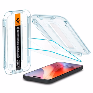 Spigen Glas.tR EZ Fit karkaistu lasi iPhone 15 / 16:lle - 2 kpl.