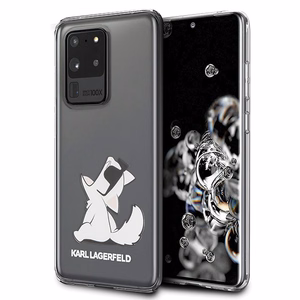 Karl Lagerfeld KLHCS69CFNRC S20 Ultra G988 läpinäkyvä Choupette Hauska