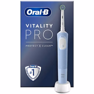 Oral-B Vitality Pro – rechargeable electric toothbrush, 1 brush head, 3 cleaning modes, blue