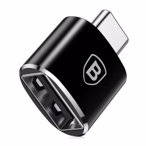Baseus USB-A - Type-C OTG -adapteri, musta CATOTG-01