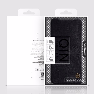 Nillkin Qin Asia Asia Xiaomi Redmi Note 11T 5G / Note 11S 5G / Note 11 5G (Kiina) / Poco M4 Pro 5G Camera Cover Holster Cover Flip Case Brown