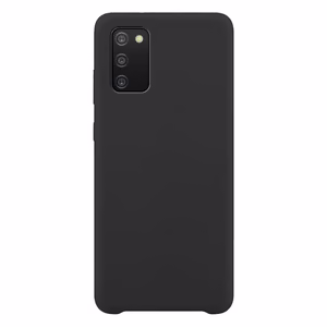 Silikonikotelo Pehmeä joustava kumisuojus Samsung Galaxy A03s musta