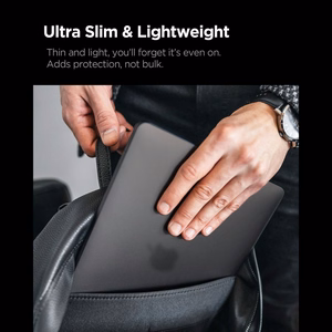 Spigen AirSkin suojakuori MacBook Pro 16" 2021 / 2023 / 2024 / 2025 / 2026 -mallille – puoliläpinäkyvä