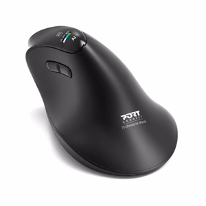 PORT CONNECT Mouse ERGO AUDITOR Wireless Bluetooth, 2.4 GHz Black