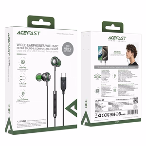 Kuulokkeet Acefast L5 USB-C musta