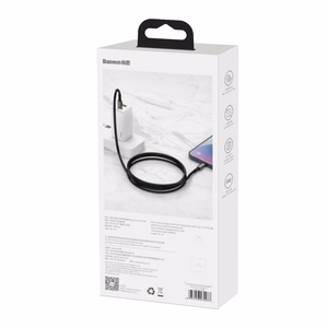 USB-kaapeli Baseus Tungsten PD20W USB-C - Lightning 1,0m musta CATLWJ-01