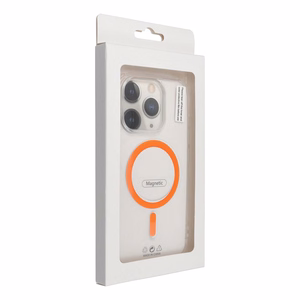 Suojakuori Samsung S26 PLUS:lle Drop Glue Colorful Ring Mag Cover MagSafe-yhteensopiva oranssi