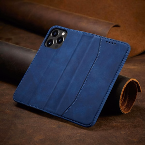 Magnet Fancy Case Case for iPhone 13 Pro Max Pouch Card Wallet Card Holder Blue