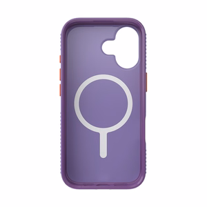 Speck Presidio Lux Grip MagSafe suojakuori iPhone 17 -laitteelle, Purple Fade / Magic Purple / New Poppy -värinen