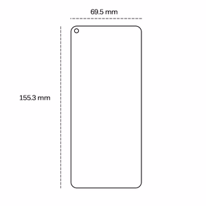 Karkaistu lasi 2,5D Samsung Galaxy A11 / M11