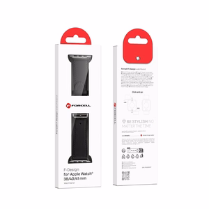Strap to Apple Watch Forcell F-Design FA20 holes eco-friendly leather 38 / 40 / 41 mm black