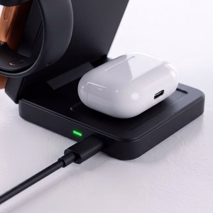 Tech-Protect A56 3-in-1 MagSafe langaton laturi ja 100 cm USB-C / USB-C-kaapeli – musta